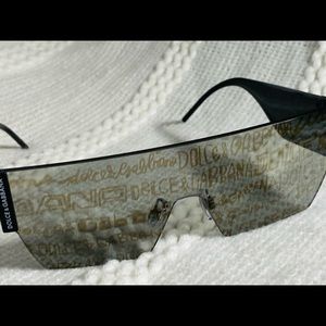 NEW!! $325 DOLCE & GABBANA BLACK- SILVER/GOLD GRAFFITI SUNGLASSES DG2283  3277K1